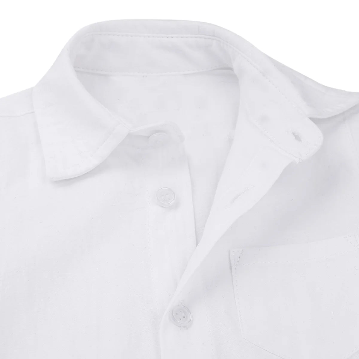 Baby Boy Formal Shirt – White Long Sleeve Jumpsuit for Weddings & Parties (Newborn)