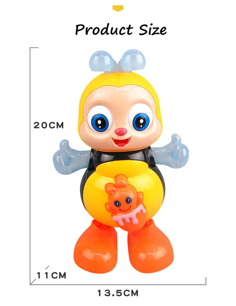 Cartoon Bee Electronic Toy – Singing & Dancing Light-Up Musical Pet