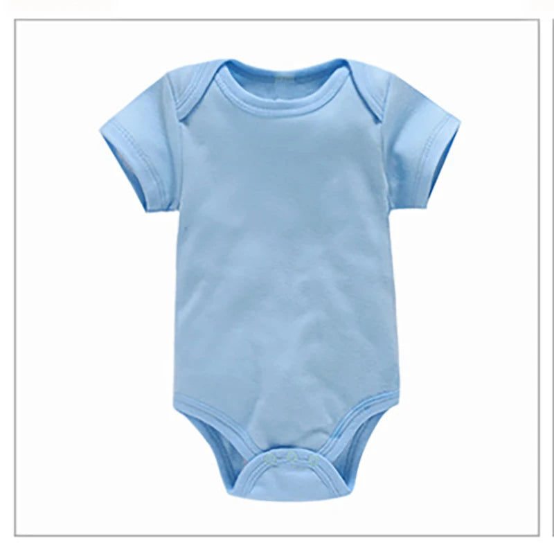 3PCS Baby Bodysuit Set – Soft Cotton Summer Rompers for Newborns