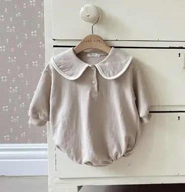 Baby Long Sleeve Bodysuit – Loose Cotton Jumpsuit for Boys & Girls (0-24M)