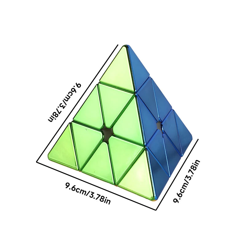 Speed Plating Magnetic Cube Set – 2x2, 3x3, Pyramid Stickerless