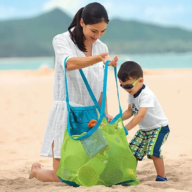 Portable Mesh Bag – Kids' Bath & Beach Toy Storage