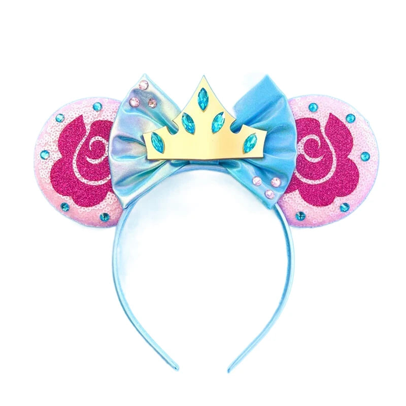 Sparkly Sequin Bow Ear Headband – Cute Cosplay & Party Hair Accessory