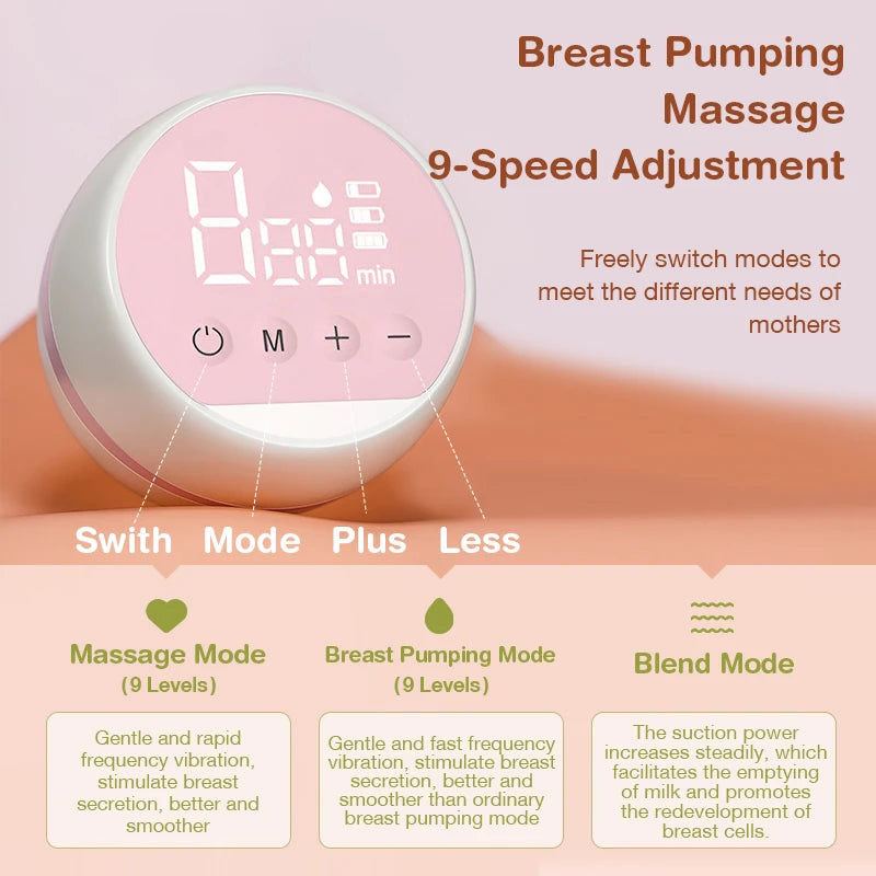 Electric Breast Pump – High Suction, Silent & Painless for Postpartum Comfort