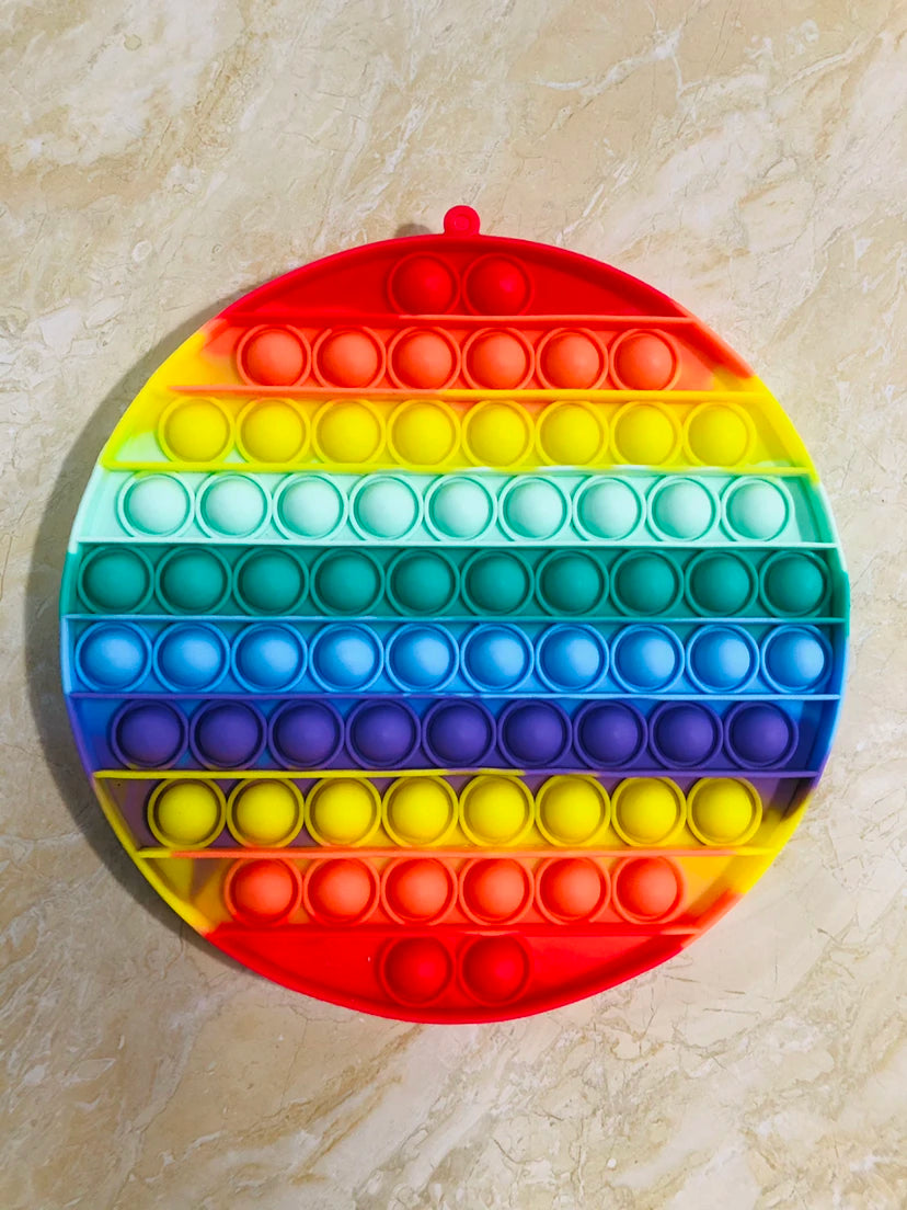 20CM Large Pop It Fidget Toy – Square & Round Sensory Stress Relief Toy