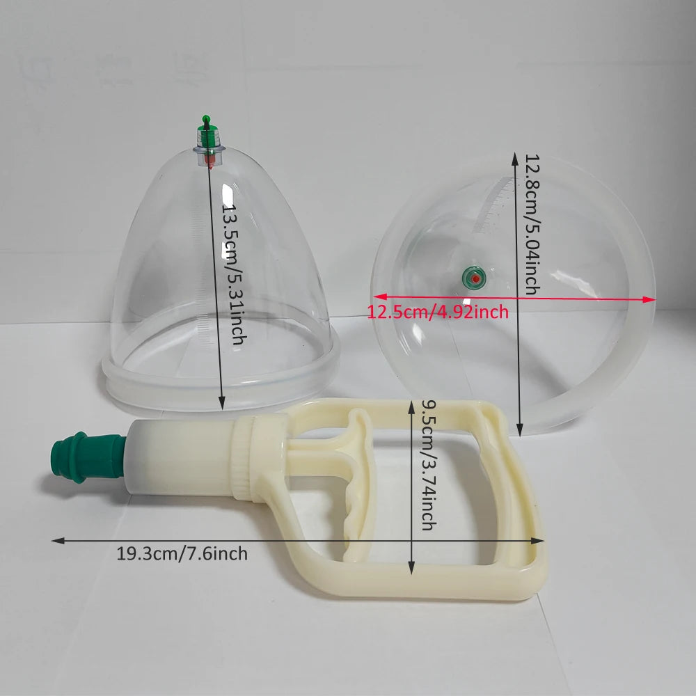 Double Suction Cupping Breast and Buttocks Pump for Lifting and Enhancement