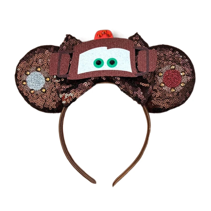 Sparkly Sequin Bow Ear Headband – Cute Cosplay & Party Hair Accessory