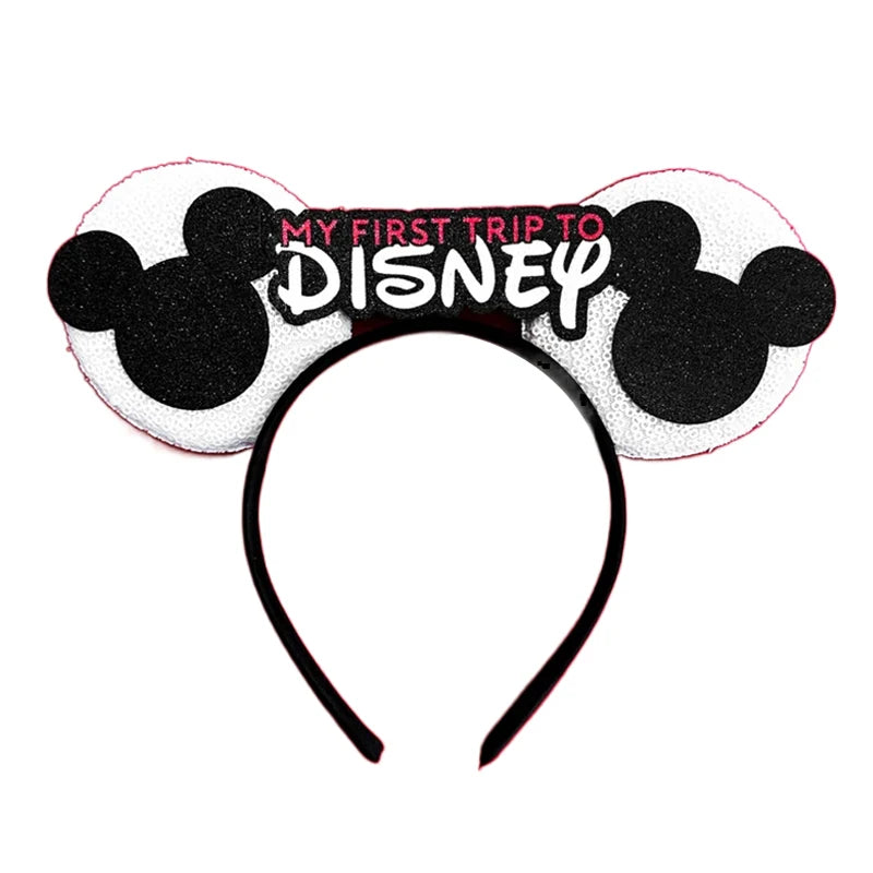 Sparkly Sequin Bow Ear Headband – Cute Cosplay & Party Hair Accessory