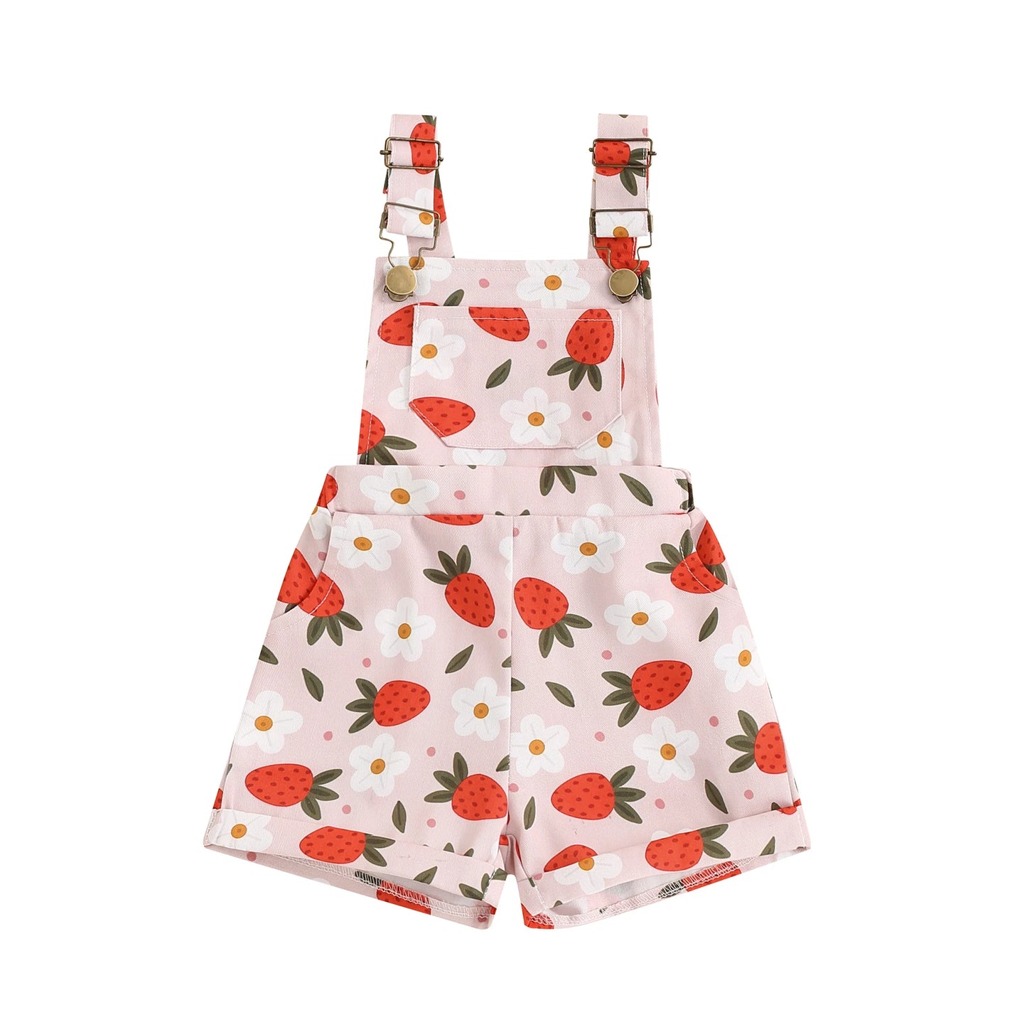 Kids' Overalls – 0-6Y Sleeveless Denim Jumpsuit with Prints