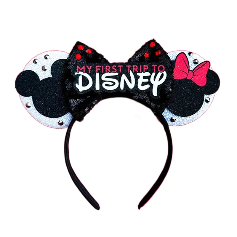 Sparkly Sequin Bow Ear Headband – Cute Cosplay & Party Hair Accessory