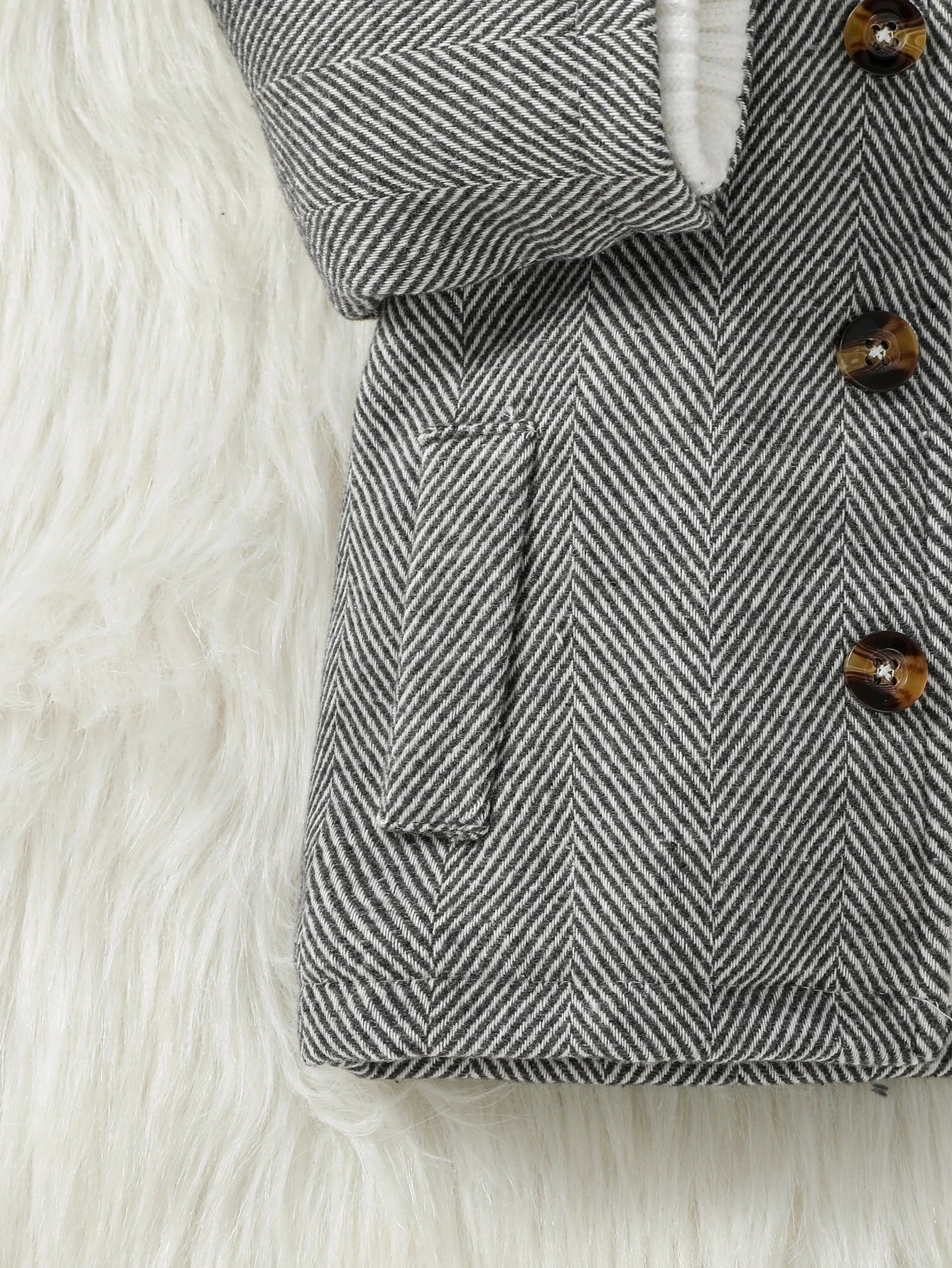 Baby Boys' Jacket – Plush Long Sleeve Buttoned Outerwear (1-3Y)