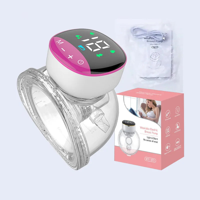Portable Electric Breast Pump - Silent, Hands-Free, BPA-Free, Automatic Milk Extractor