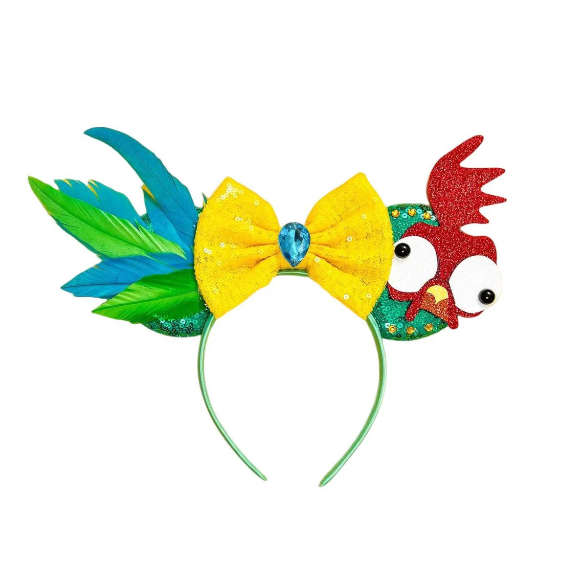 Sparkly Sequin Bow Ear Headband – Cute Cosplay & Party Hair Accessory