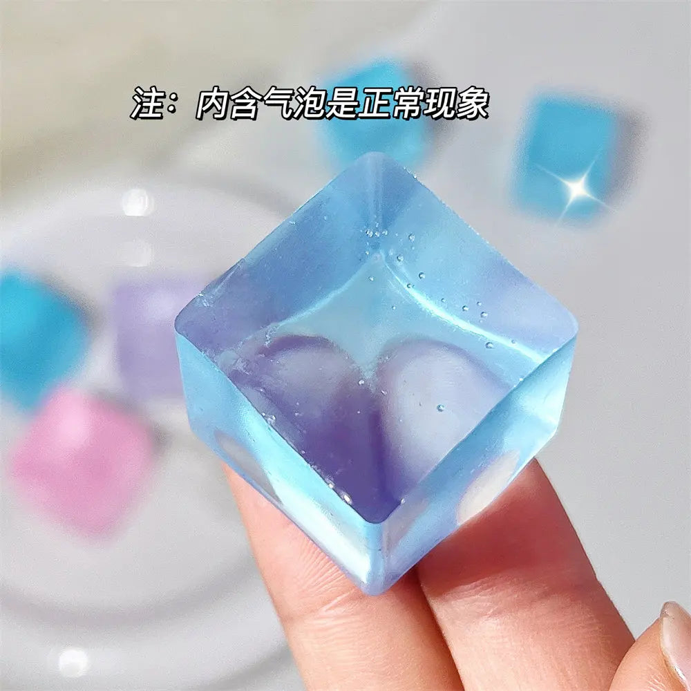 Kawaii Cat Paw Squishy – Soft Jelly Glitter Stress Relief Toy for Kids & Adults