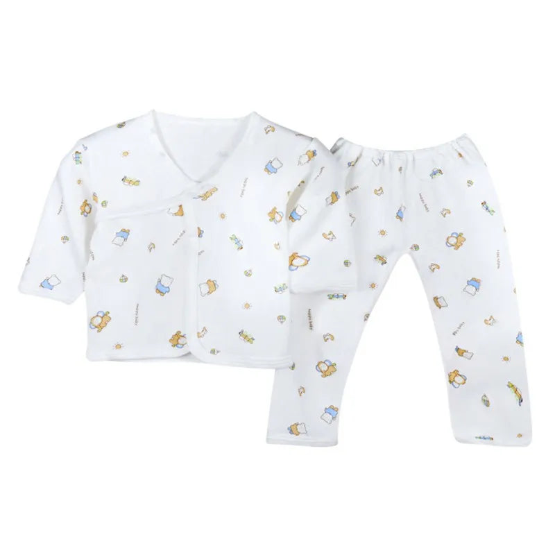 Newborn Hedgehog Outfit – 5PCS Pure Cotton Baby Clothing Set (0-3M)