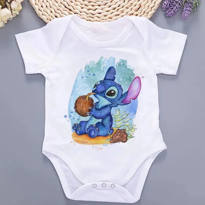 Kawaii Print Summer Baby Bodysuit – 100% Cotton One-Piece Jumpsuit