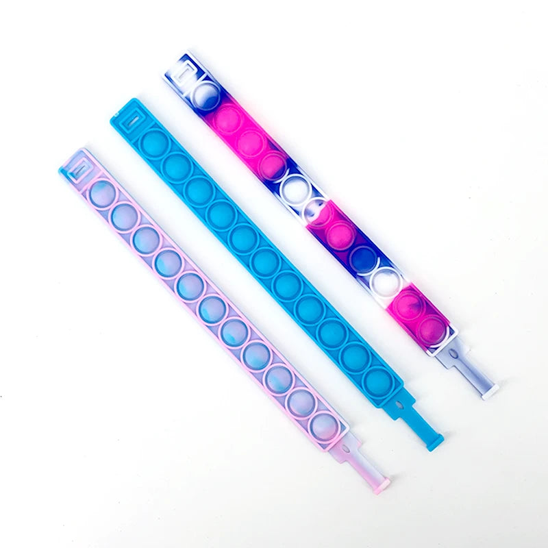 Pop Bubble Fidget Bracelet – Colorful Silicone Sensory Toy for Stress & Anxiety Relief