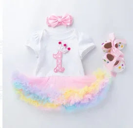 Baby Girl Summer Outfit – Short Sleeve Top & Skirt 2-Piece Set