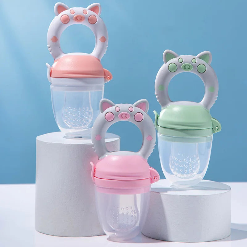 Baby Food Feeder – Silicone Spoon & Juice Extractor for Fruits & Vegetables