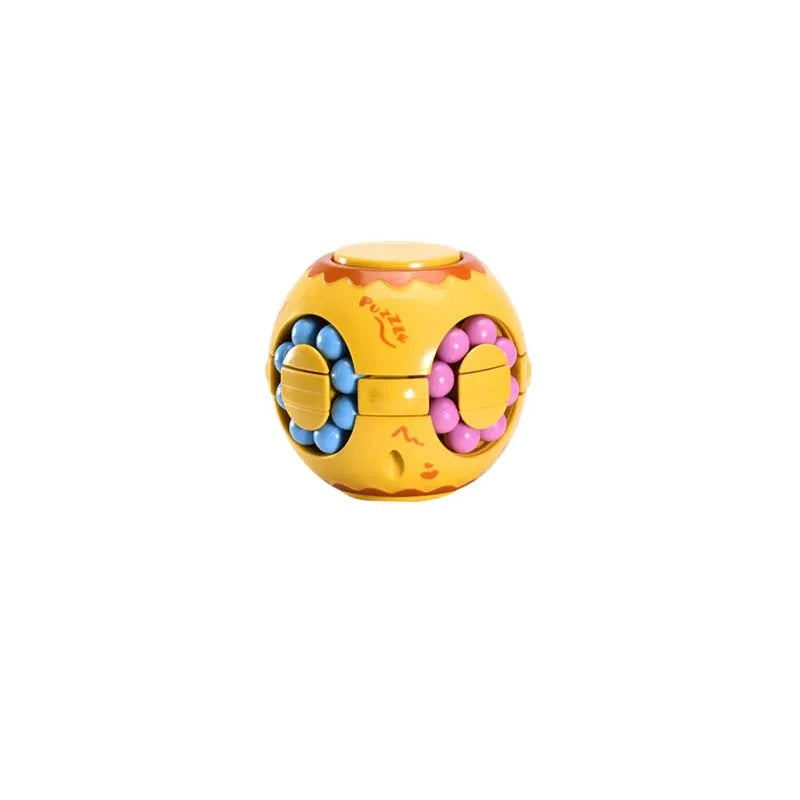 Rotating Bean Fidget Cube – Educational Finger Gyro Toy for Kids