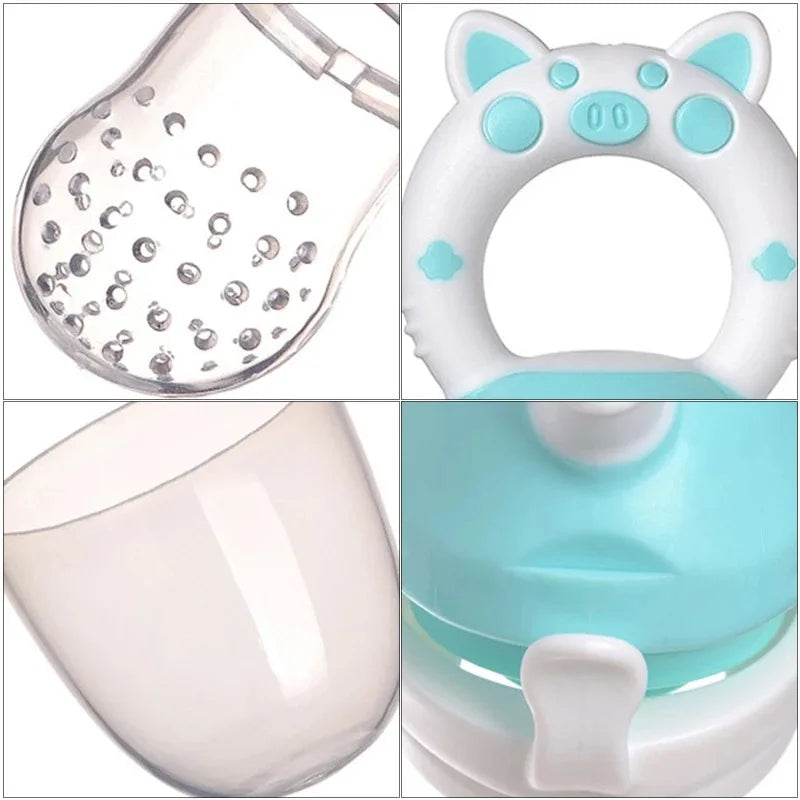 Baby Food Feeder – Silicone Spoon & Juice Extractor for Fruits & Vegetables