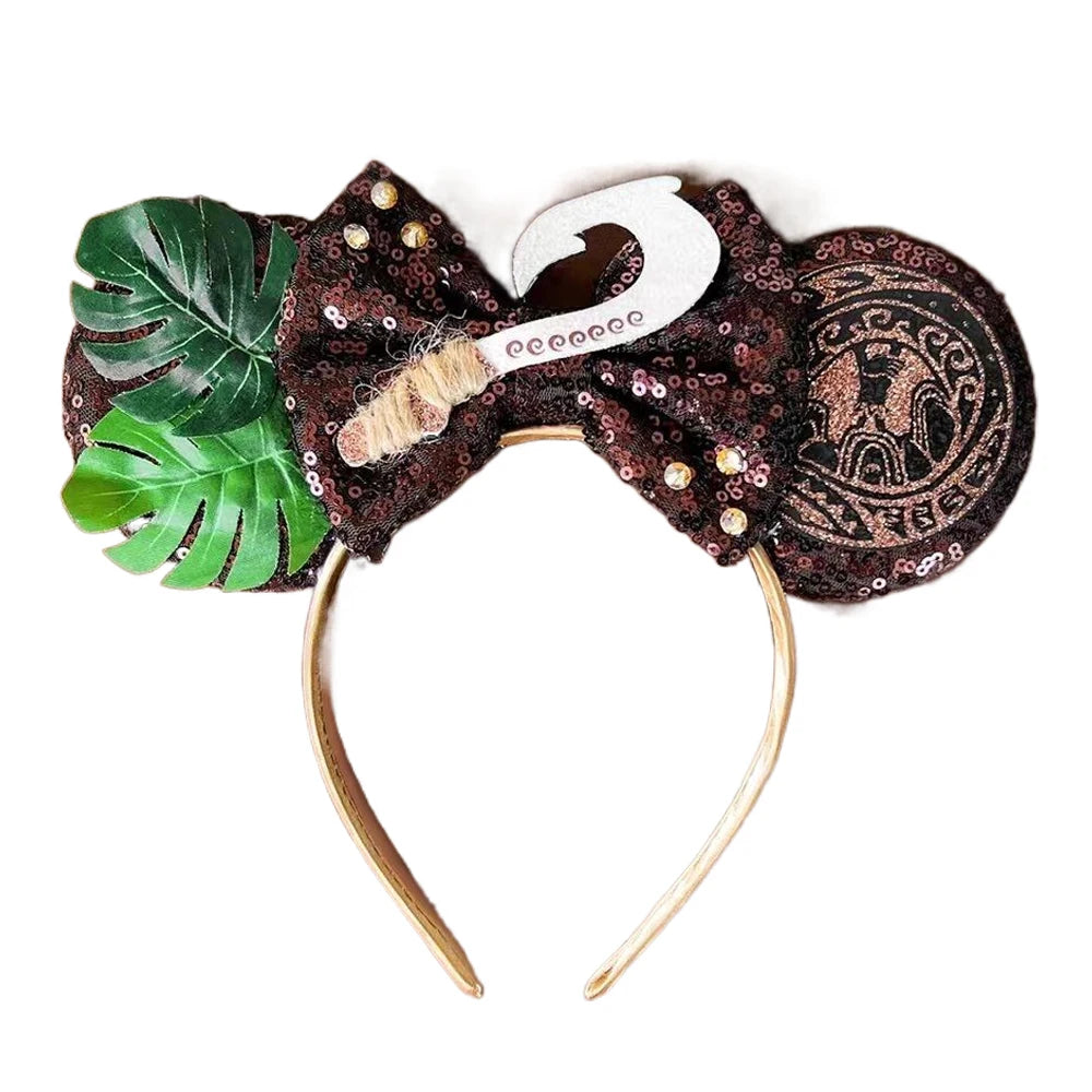 Sparkly Sequin Bow Ear Headband – Cute Cosplay & Party Hair Accessory