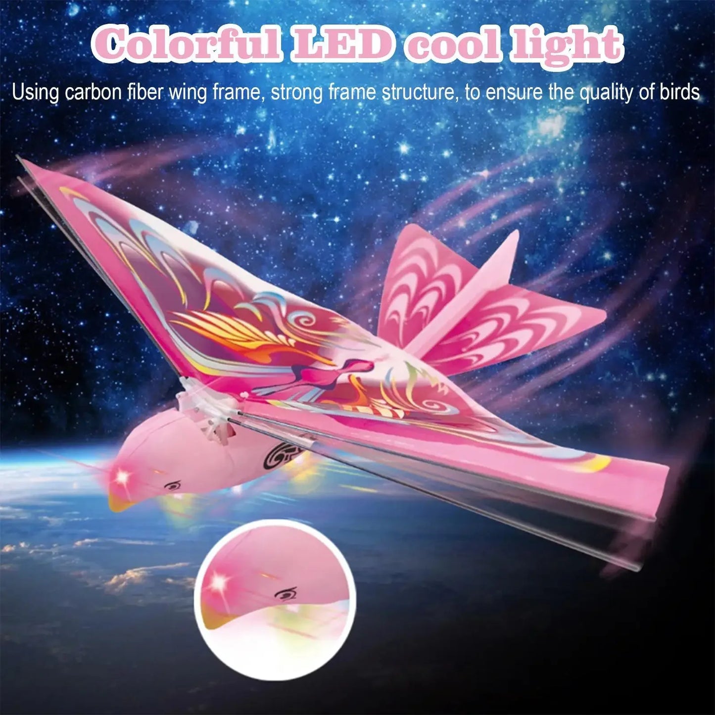 LED Flying Bird Toy – Light-Up Hovering Outdoor Toy for Kids