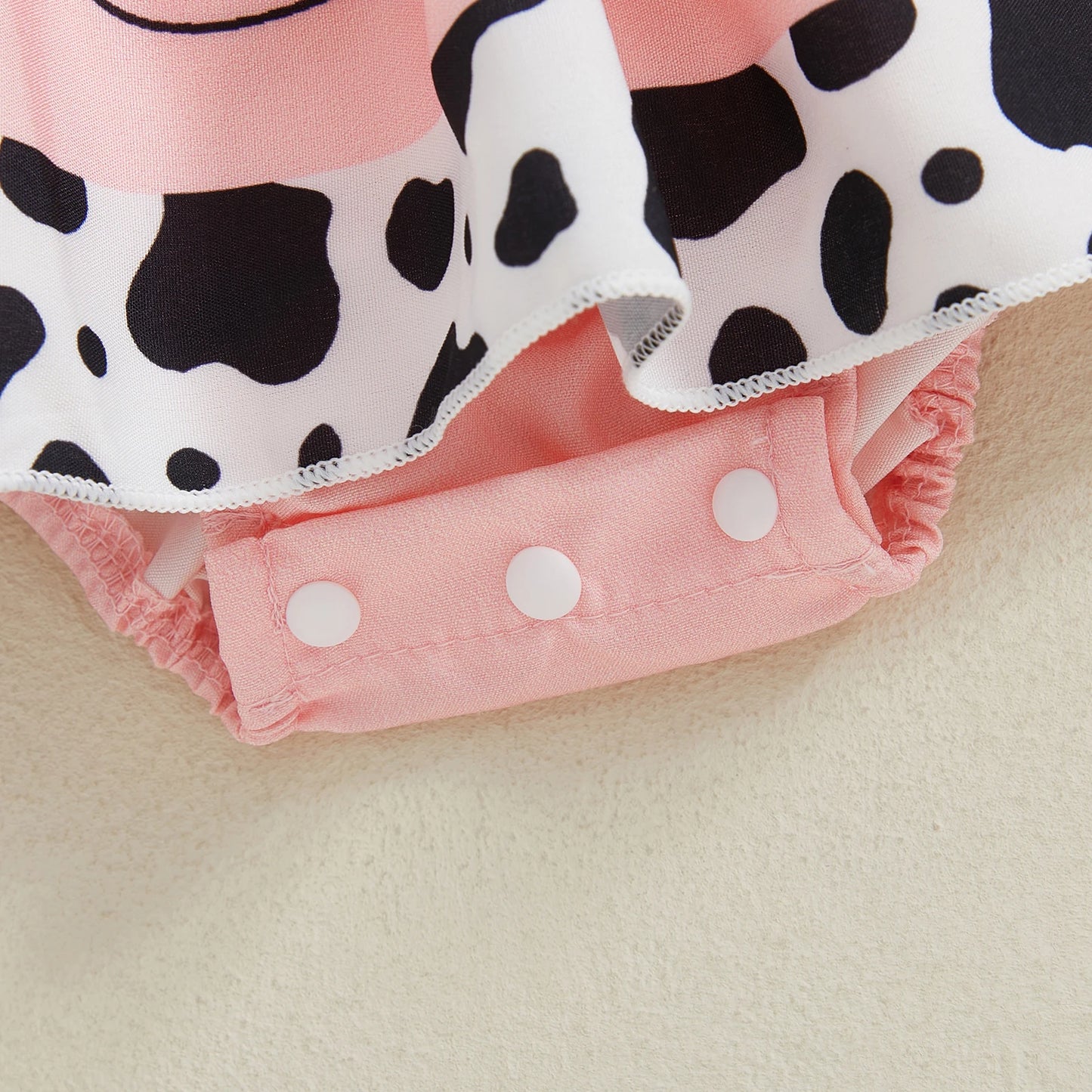 Baby Girl Romper Dress – Cute Animal Print Jumpsuit with Headband