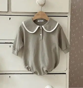 Baby Long Sleeve Bodysuit – Loose Cotton Jumpsuit for Boys & Girls (0-24M)