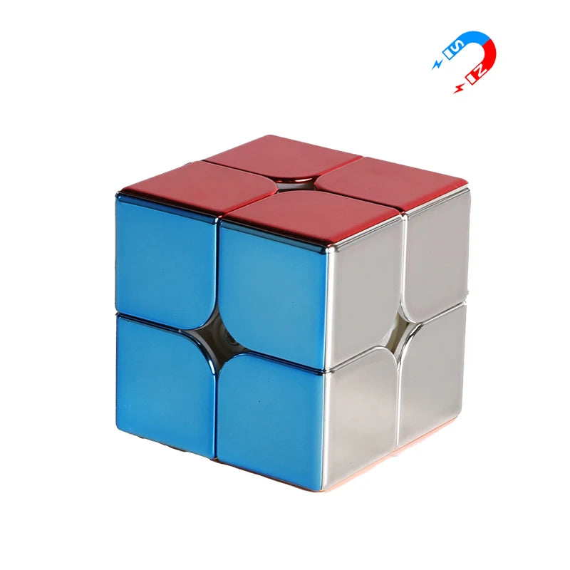 Speed Plating Magnetic Cube Set – 2x2, 3x3, Pyramid Stickerless