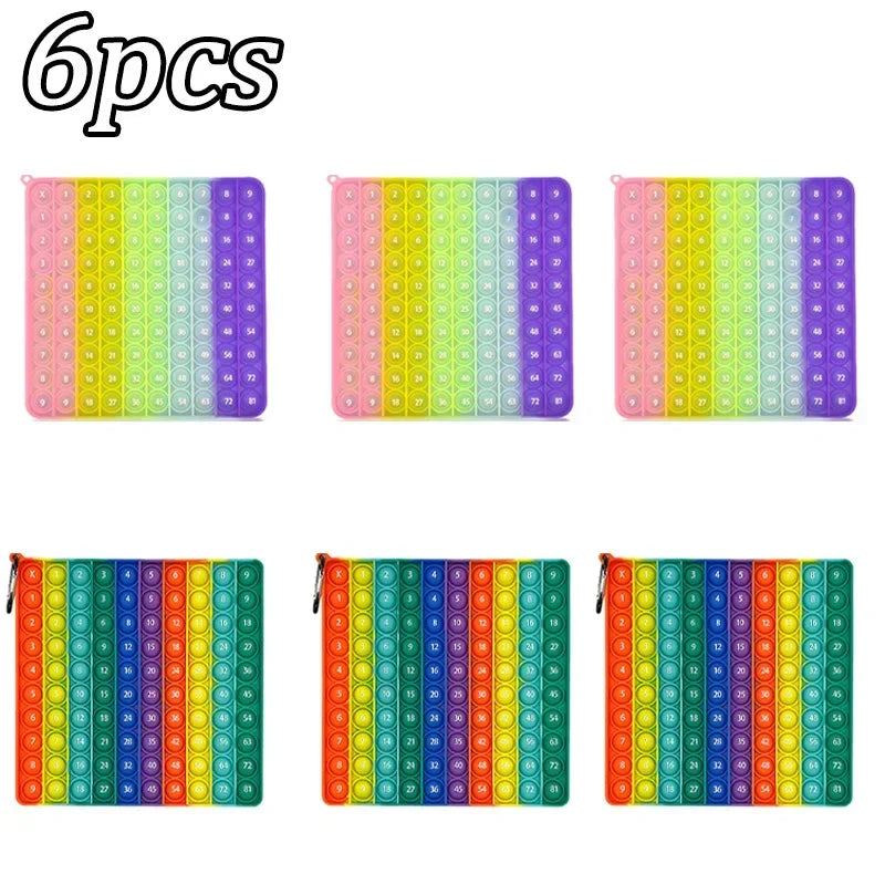 9x9 Multiplication Pop It – Educational Math Fidget Toy for Kids