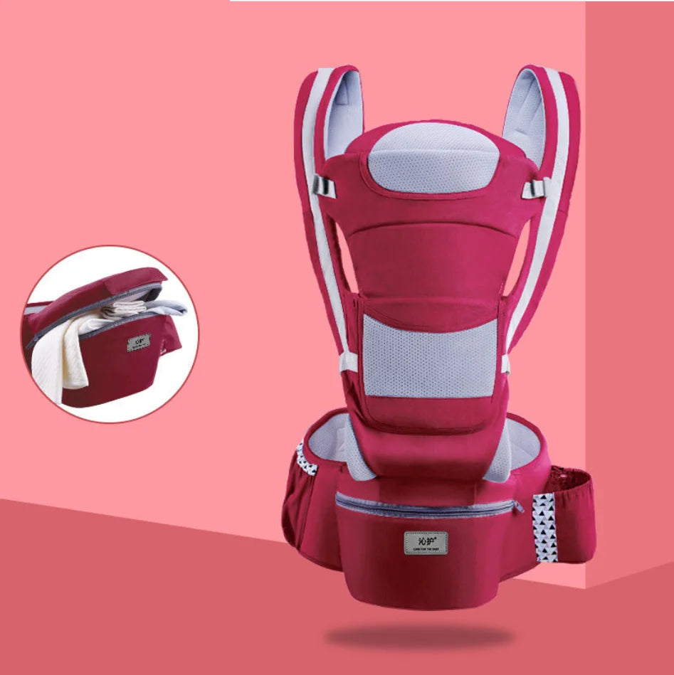 Baby Carrier Waist Stool – Ergonomic Hipseat with Storage Bag and Sling
