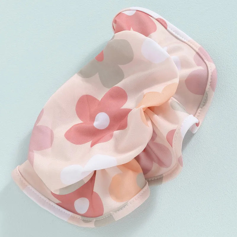 Toddler Girls' Floral Tankini Set – 3-Piece Swimsuit & Cap