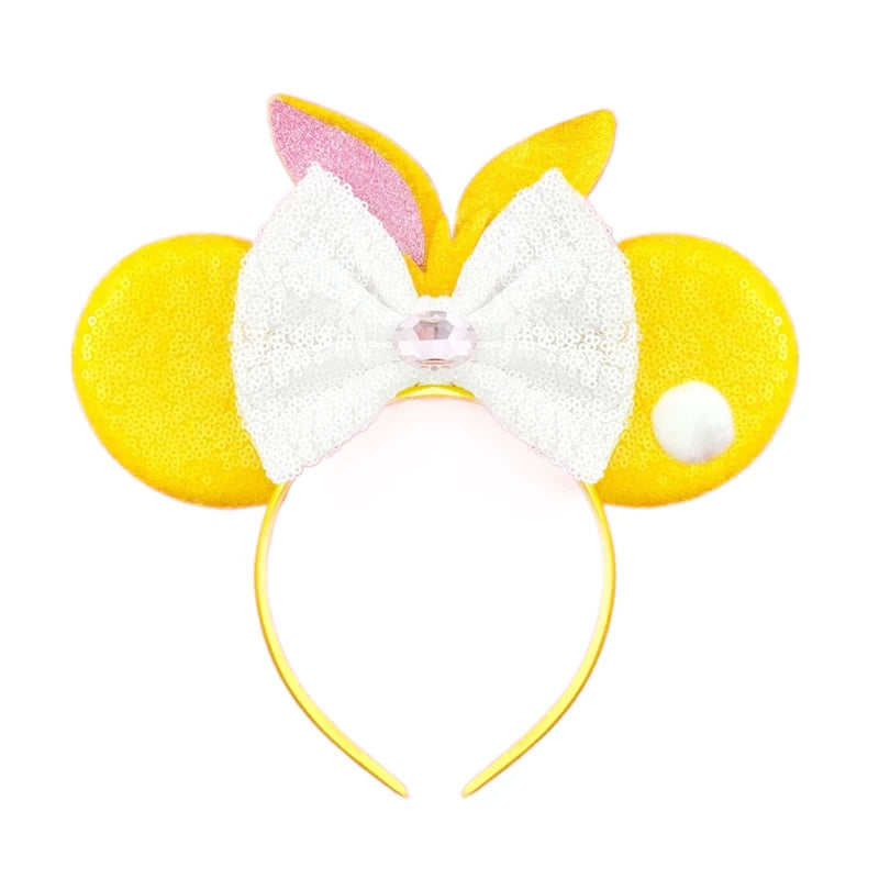 Sparkly Sequin Bow Ear Headband – Cute Cosplay & Party Hair Accessory