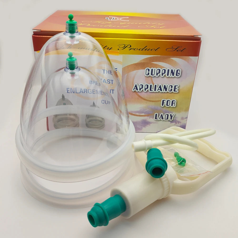 Double Suction Cupping Breast and Buttocks Pump for Lifting and Enhancement