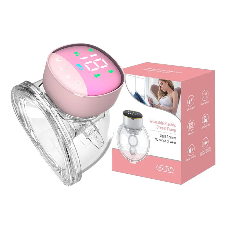Portable Electric Breast Pump - Silent, Hands-Free, BPA-Free, Automatic Milk Extractor