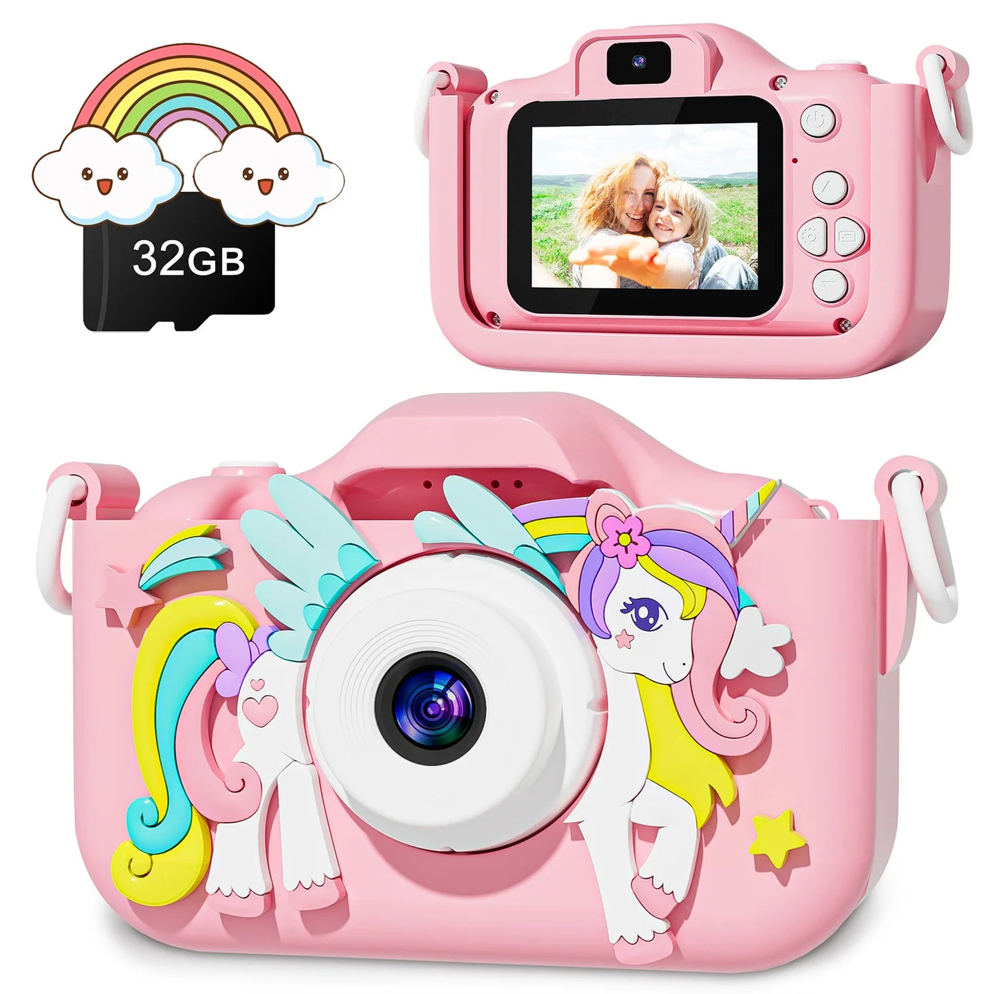 Mini Kids Digital Camera – 1080P HD Screen with Music & Games
