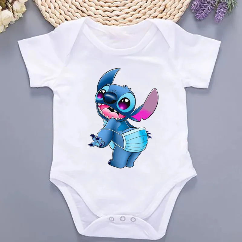 Kawaii Print Summer Baby Bodysuit – 100% Cotton One-Piece Jumpsuit