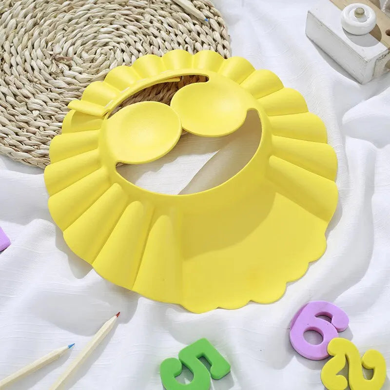 2Pcs Adjustable Waterproof Baby Shower Caps – Protect Eyes & Ears During Bath Time
