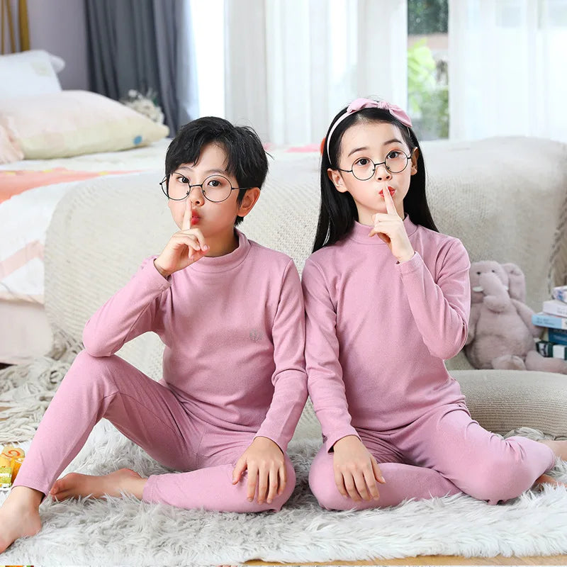 Thermal Pajama Set – Warm Sleepwear for Kids in Candy Colors