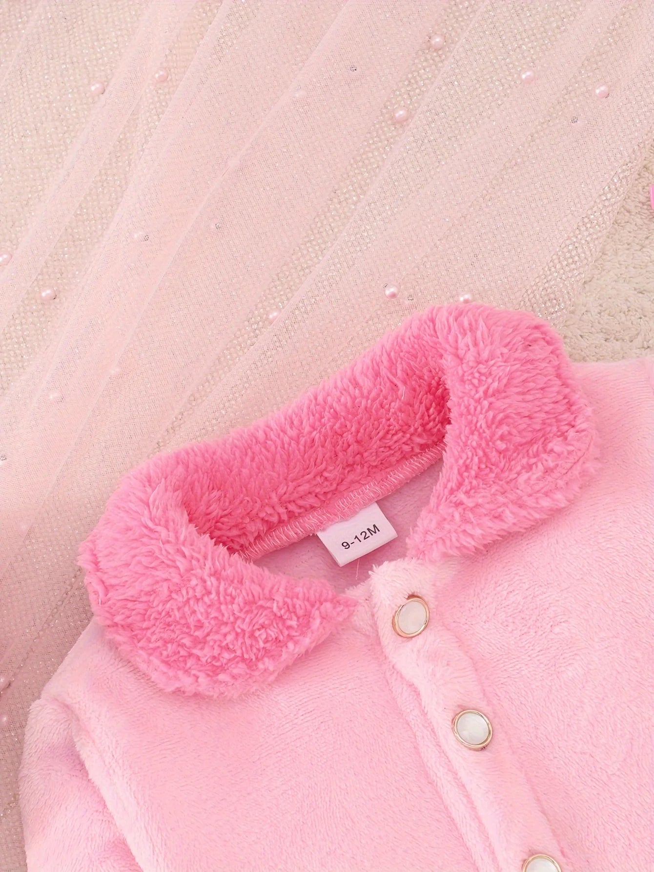 Japanese-Korean Style Pink Fluffy Skirt Suit – Soft & Warm Outfit