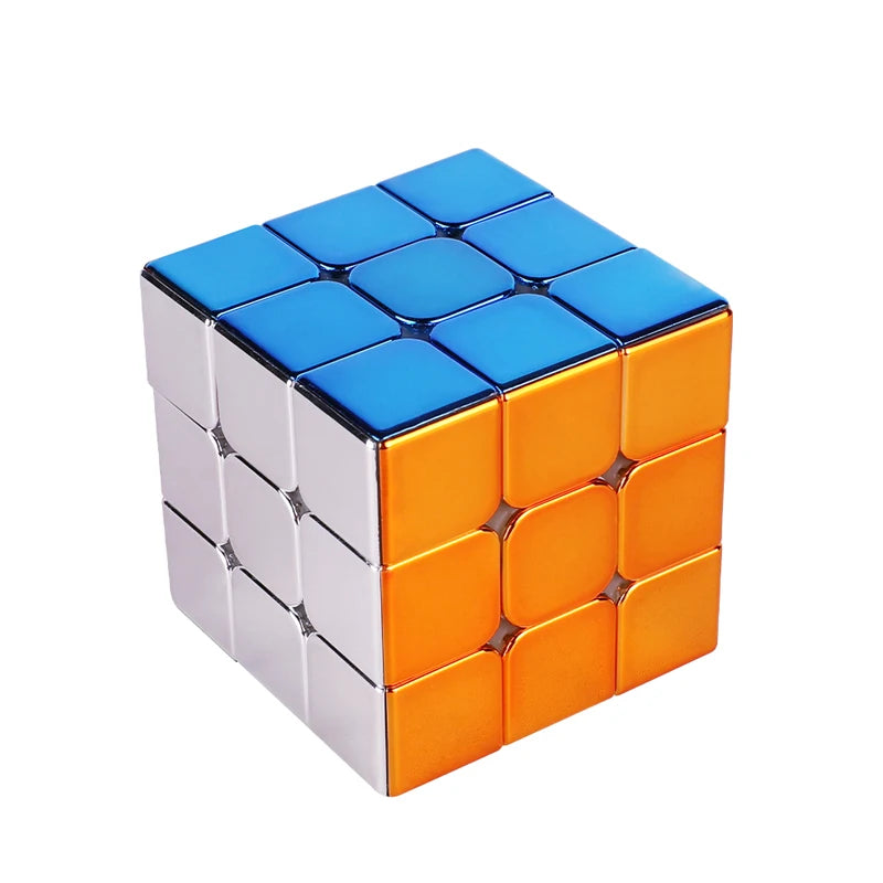 Speed Plating Magnetic Cube Set – 2x2, 3x3, Pyramid Stickerless