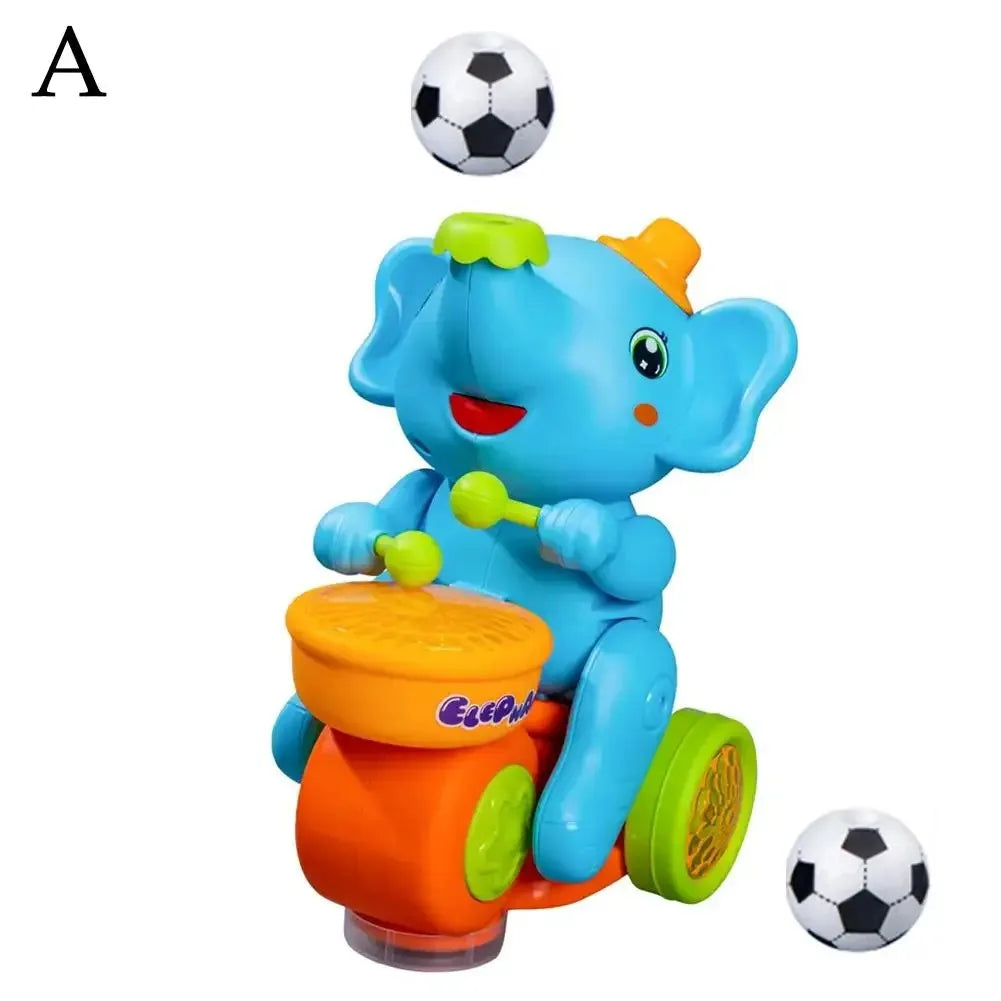 Musical Walking Elephant – LED Light-Up Drummer Toy for Kids