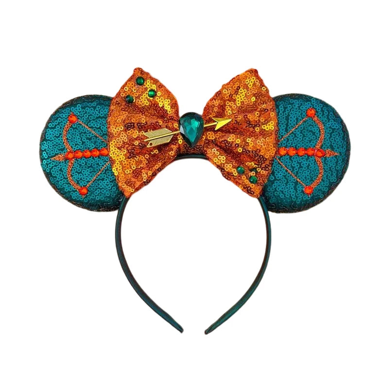 Sparkly Sequin Bow Ear Headband – Cute Cosplay & Party Hair Accessory