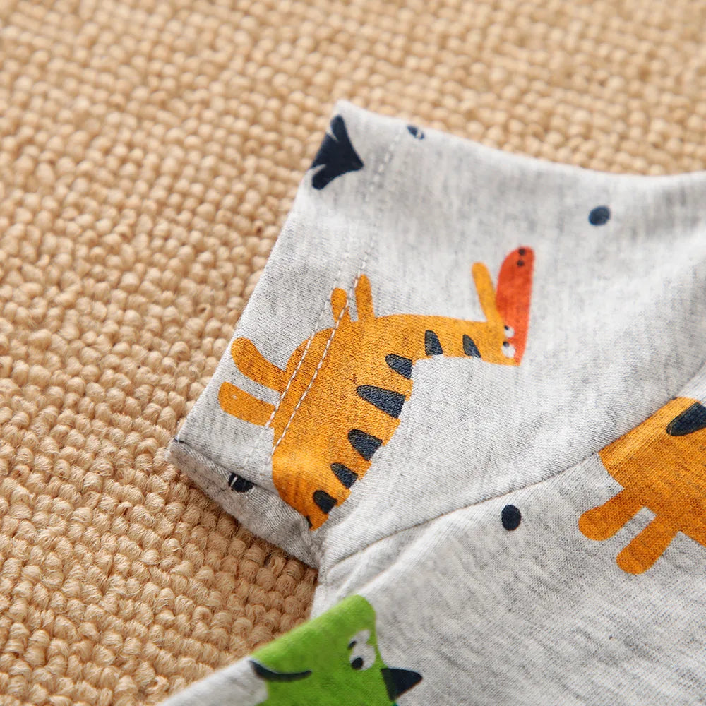 Designer Baby Onesie – 100% Cotton Long Sleeve with Black & White Cow Print