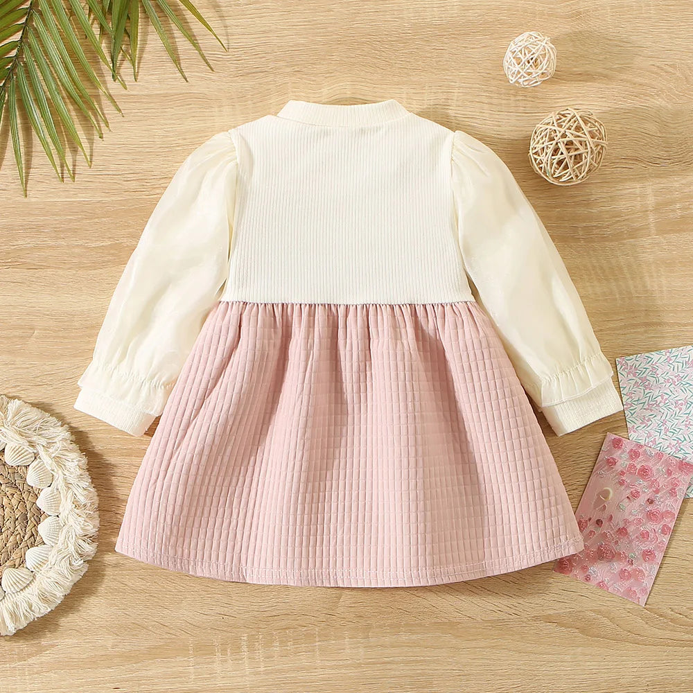 Autumn Princess Dress & Strap Set – Stylish Baby Girl Outfit