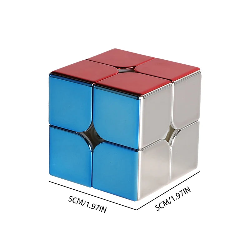 Speed Plating Magnetic Cube Set – 2x2, 3x3, Pyramid Stickerless