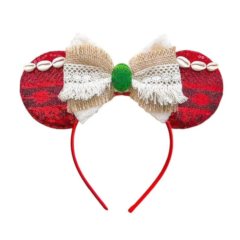 Sparkly Sequin Bow Ear Headband – Cute Cosplay & Party Hair Accessory