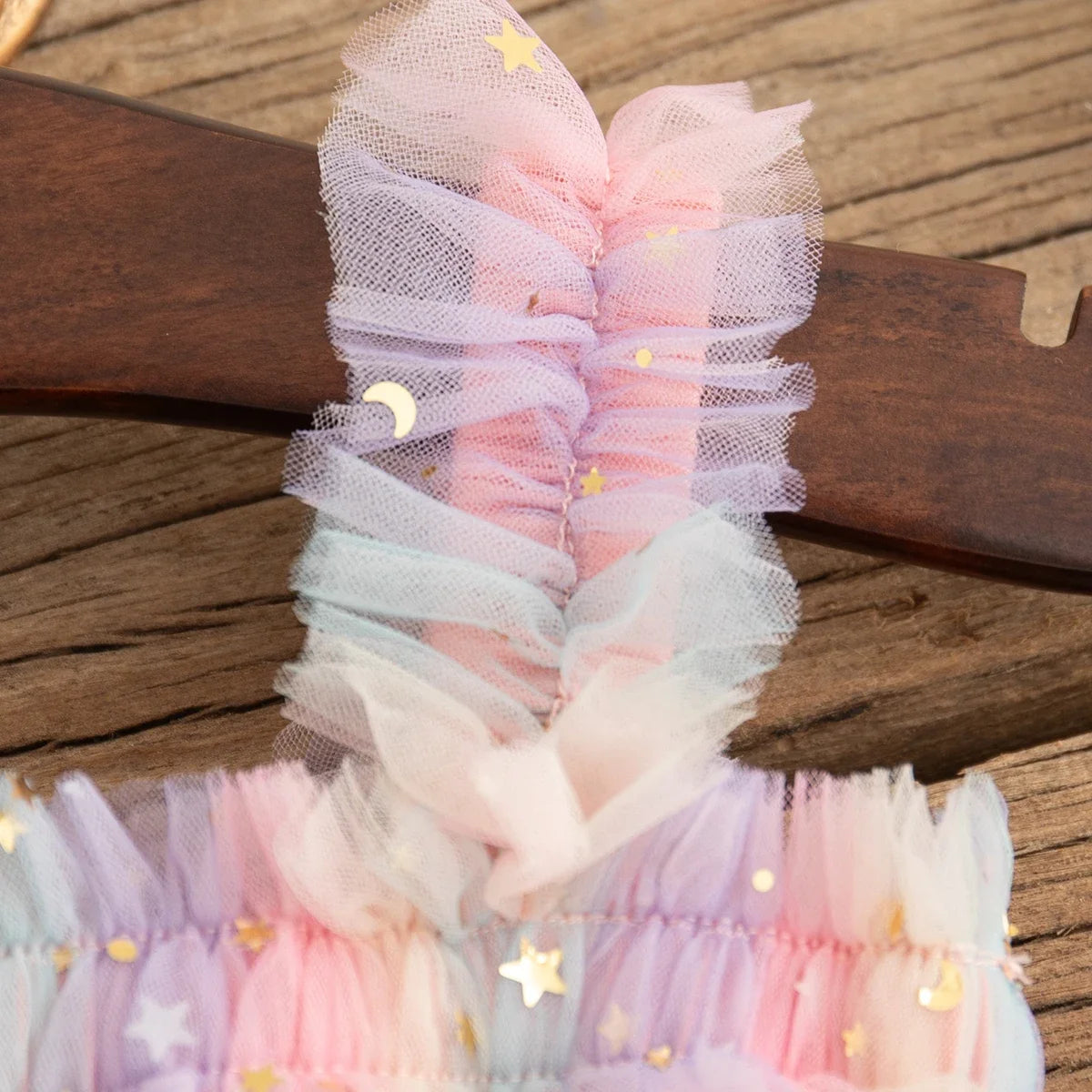Baby Girl Summer Dress – Colorful Sequin Mesh Flower Girl Outfit