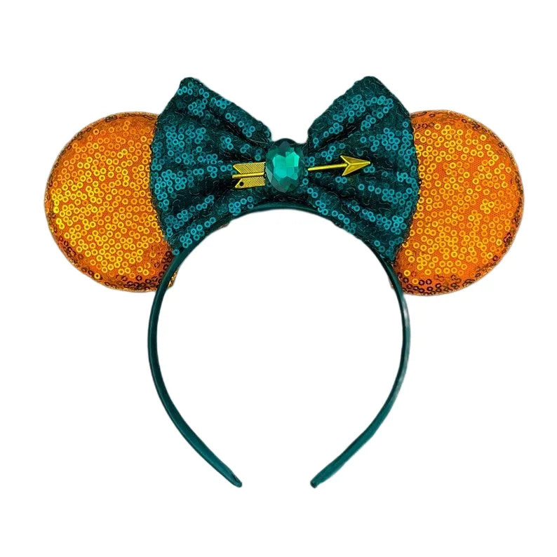Sparkly Sequin Bow Ear Headband – Cute Cosplay & Party Hair Accessory